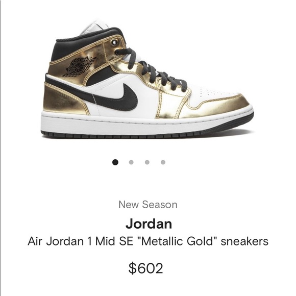 AIr Jordan mid SE metallic gold - Picture 4 of 4